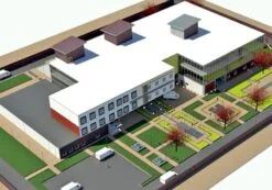 پروژه آماده بیمارستان برای درس طرح 4 معماری با طراحی عالی