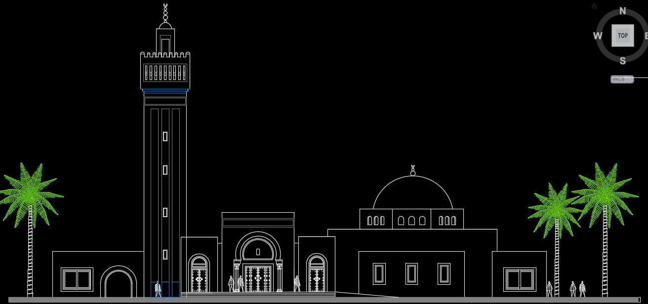 نقشه کامل مسجد