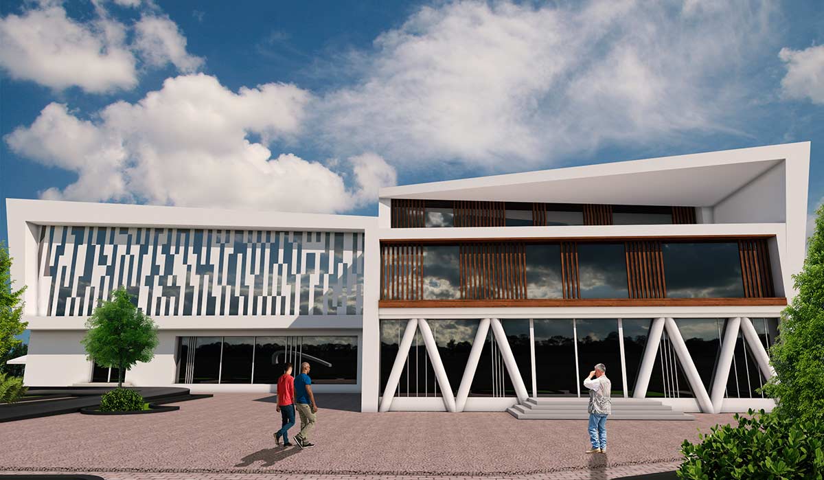 نماهای پروژه کامل بیمارستان برای درس طرح 4 معماری
